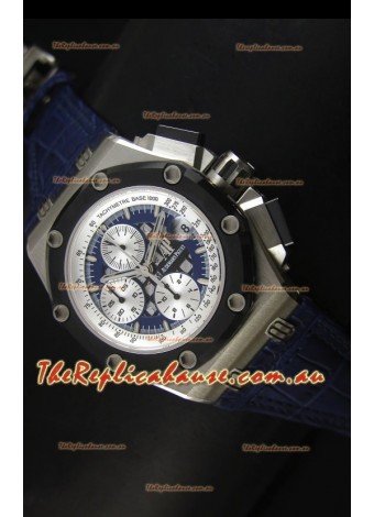 Audemars Piguet Royal Oak Offshore Rubens Barrichello Titanium Blue -  1:1 Mirror Replica