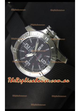 Ball Hydrocarbon Spacemaster Automatic Day Date Rubber Strap in Black Dial - Original Citizen Movement 