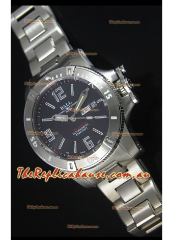 Ball Hydrocarbon Spacemaster Automatic Replica Day Date Watch in Black Dial - Original Citizen Movement 