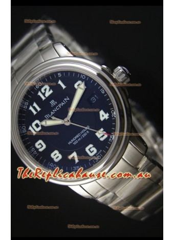 Blancpain Leman 2100 Military 100 Hours Watch in Black Dial - Original Citizen Movement