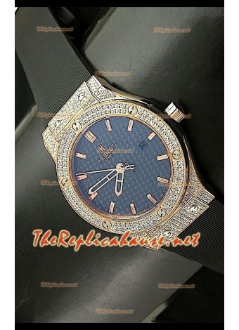 Hublot Big Bang Fusion Swiss Replica Watch with Diamonds