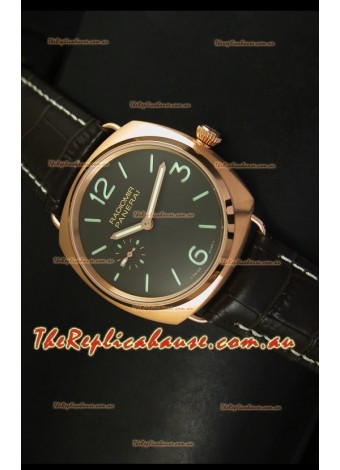 Panerai Radiomir Model PAM00336 Swiss Watch in Pink Gold - 1:1 Mirror Edition