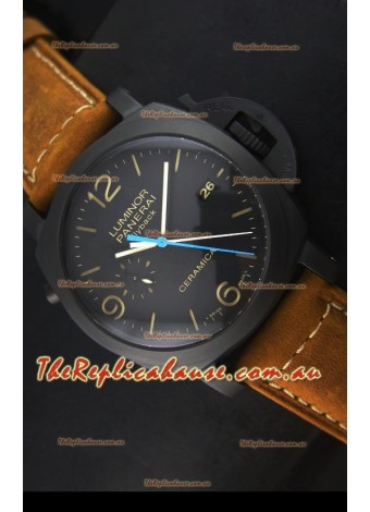 Panerai Luminor PAM00580 1950 3 Days Chrono Flyback Ceramica Watch P.9100 Movement