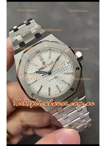 Audemars Piguet Royal Oak 37MM White Dial 904L Steel Watch in 3120 Movement - 1:1 Mirror Replica