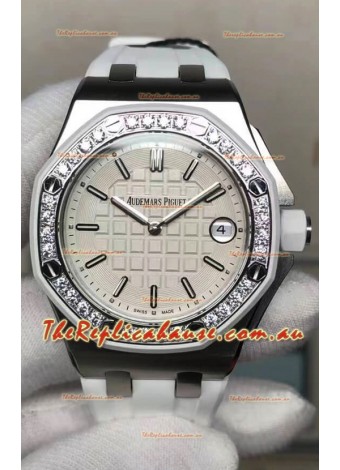 Audemars Piguet Royal Oak Offshore 37MM Swiss Quartz 1:1 Mirror Replica Watch in Stainless Steel Casing