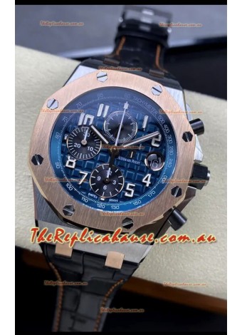Audemars Piguet Royal Oak Offshore Blue Dial Chronograph 1:1 Mirror Replica Watch - 904L Steel
