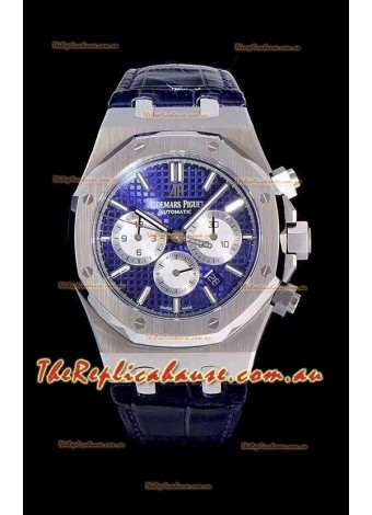 Audemars Piguet Royal Oak Chronograph Blue Dial 904L Steel 1:1 Mirror Replica