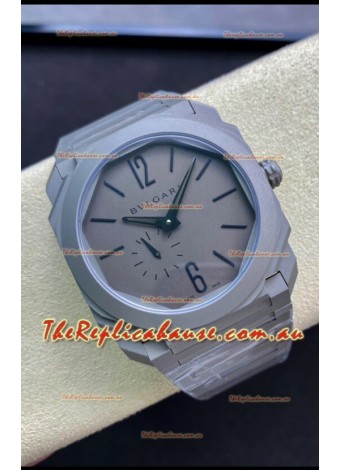 Bvlgari Octo Finissmo Edition 1:1 Mirror Replica Sandblasted Ceramic Casing