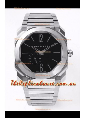 Bvlgari Octo Finissmo Edition 1:1 Mirror Replica 904L Stainless Steel Casing Black Dial