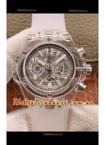 Hublot Big Bang Unico Clear Plexiglass Casing 1:1 Mirror Edition Swiss Replica Watch 