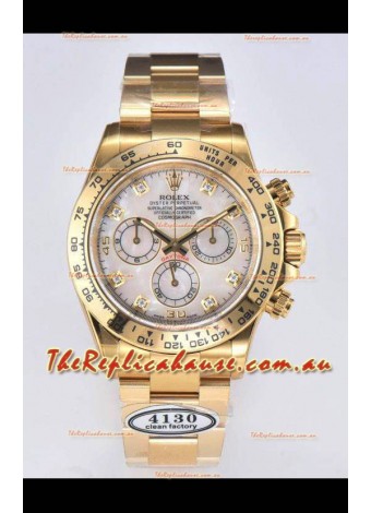 Rolex Cosmograph Daytona M116508-0007 Yellow Gold Original Cal.4130 Movement - 904L Steel Watch