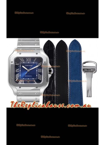 Cartier "Santos De Cartier" Mens XL 1:1 Mirror Replica Watch in 904L Steel Casing 