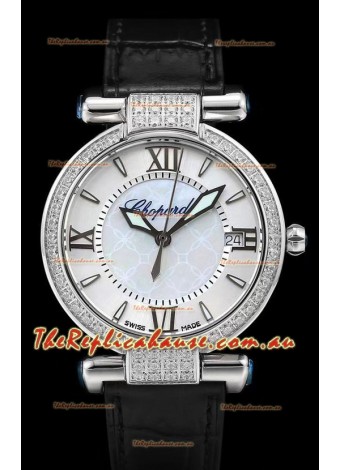 Chopard Imperiale White Dial Swiss Automatic Replica Timepiece in 904L Steel 