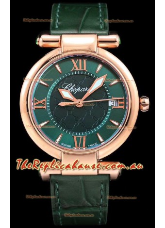 Chopard Imperiale White Dial Swiss Automatic Replica Timepiece in Rose Gold Case 904L Steel 