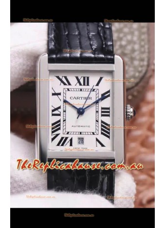 Cartier Tank Solo Swiss Automatic Watch in Stainless Steel Casing 31MM Wide 