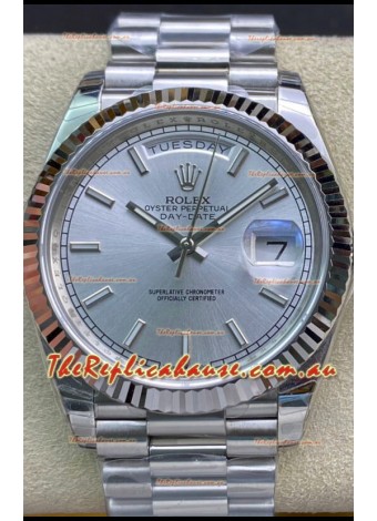 Rolex Day Date Presidential 904L Steel 40MM - Steel Dial 1:1 Mirror Quality Watch