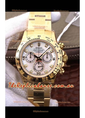 Rolex Cosmograph Daytona 116508 Yellow Gold Original Cal.4130 Movement - 904L Steel Watch