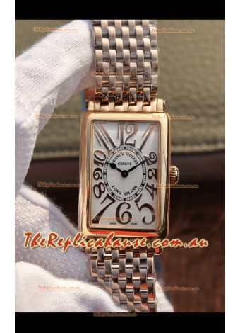Franck Muller Long Island Pink Gold Swiss Watch in Swiss Quartz Movement