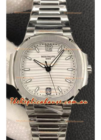 Patek Philippe Nautilus 7118/1A-010 35MM 1:1 Mirror Swiss Replica Watch in Steel Dial 