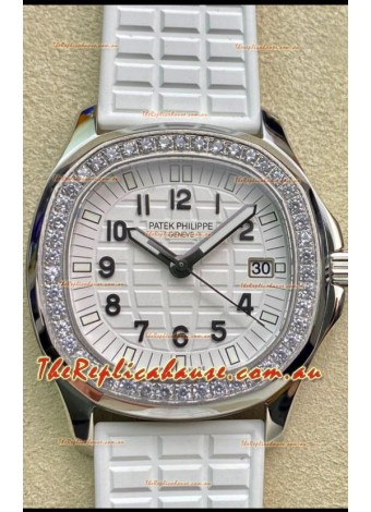 Patek Philippe Aquanaut LUCE 5072A-001 Quartz Swiss Replica Watch in White Dial 35MM