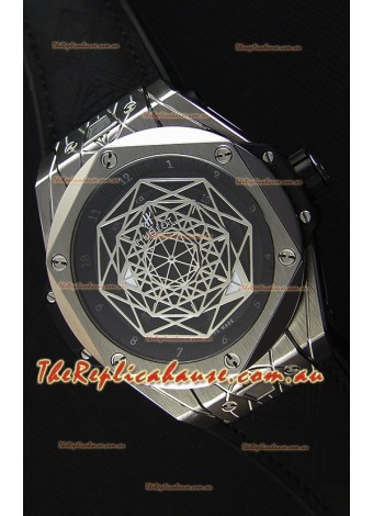 Hublot Big Bang Sang Bleu 45MM Stainless Steel Swiss Replica Watch 