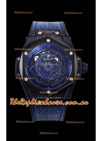 Hublot Big Bang One Click Sang Bleu 1:1 Mirror Replica in Ceramic Casing - 45MM Blue Dial