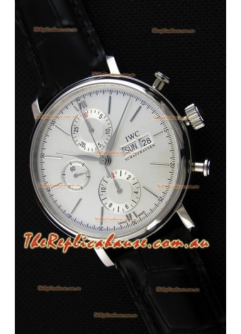 IWC Portofino Chronograph IW391007 White Dial 1:1 Mirror Replica Watch 
