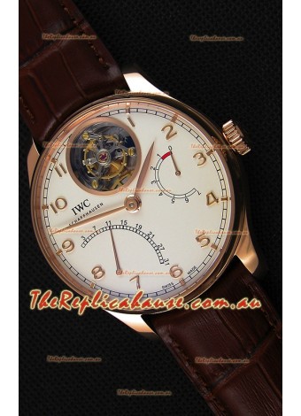 IWC Portugieser Tourbillon Mystere Retrograde IW504402 Pink Gold UPDATED 2019 Version 