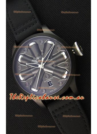 IWC Pilot Top Gun Concept Edition Replica Watch in PVD Coated Case 45.5MM