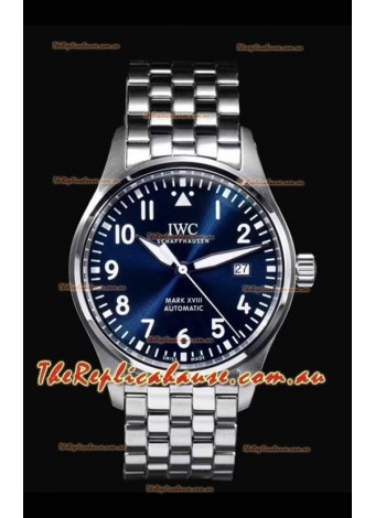 IWC MARK XVIII Le Petit Prince Edition in 904L Steel Blue Dial 40MM - 1:1 Mirror Replica
