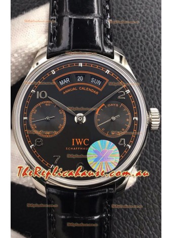 IWC Portugieser Swiss 1:1 Mirror Replica Watch Brown Dial Steel Case Watch