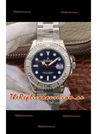 Rolex Yachtmaster Blue Dial 1:1 Swiss Replica Watch 37MM in 904L Steel Casing