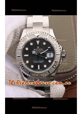 Rolex Yachtmaster Grey Dial 1:1 Swiss Replica Watch 37MM in 904L Steel Casing