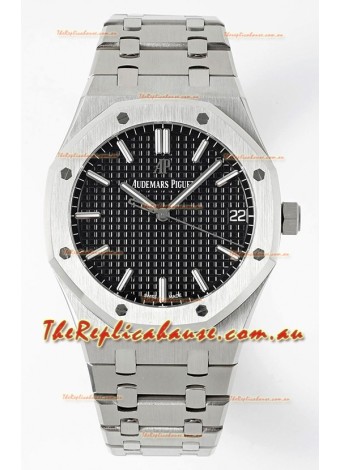 Audemars Piguet Royal Oak 15500 41MM Black Dial 904L Steel CALIBRE 4302 Movement 1:1 Mirror Replica