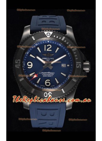 Breitling Superocean Automatic 46 Black Steel - Blue Dial in DLC Coated Casing 