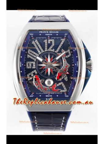 Franck Muller Vanguard KOI V45 YT SC DT AC BL KOI 2 Swiss Replica Watch 