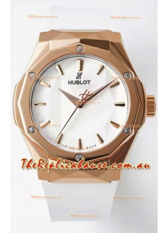 Hublot Classic Fusion Orlinski King Gold 40MM Edition White Dial Swiss Replica Watch