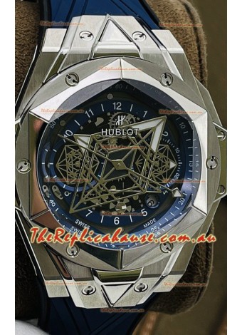 Hublot Big Bang UNICO Sang Bleu II Stainless Steel 1:1 Mirror Quality Swiss Replica Watch 