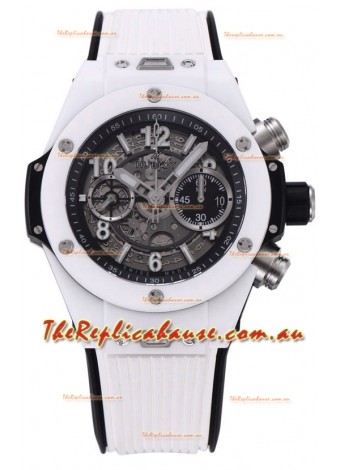 Hublot Big Bang Unico White Ceramic Casing 1:1 Mirror Edition Swiss Replica Watch
