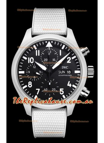 IWC Pilot's Chronograph Top Gun Ceramic IW389105 1:1 Mirror Replica in Black Dial 