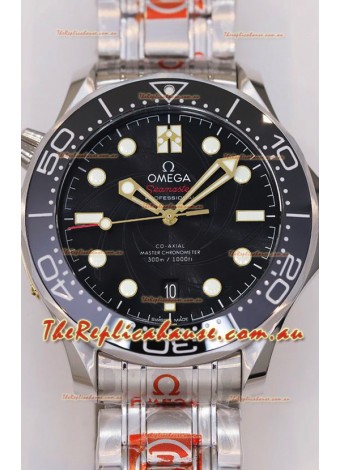 Omega Seamaster James Bond Black Swiss 904L Steel 1:1 Mirror Replica Watch