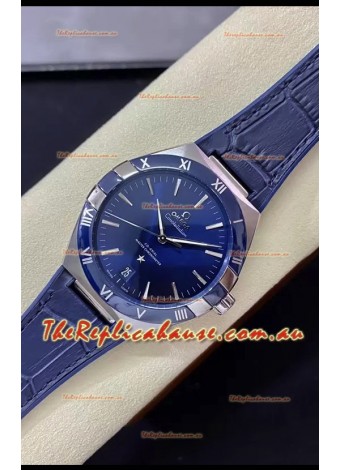 Omega Co-Axial Constellation 41MM 904L Steel Blue Dial 1:1 Mirror Replica Watch
