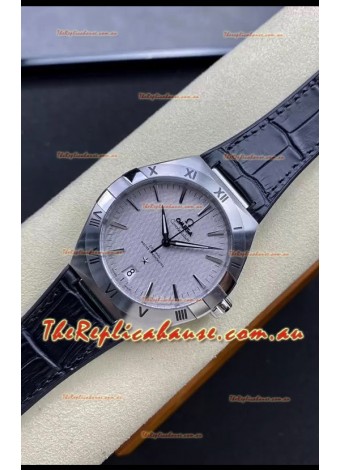 Omega Co-Axial Constellation 41MM 904L Steel Grey Dial 1:1 Mirror Replica Watch