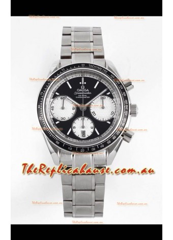 Omega Speedmaster Racing 904L Steel Chronograph 1:1 Mirror Replica in Black Dial