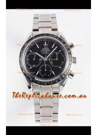 Omega Speedmaster Racing 904L Steel Chronograph 1:1 Mirror Replica in Black Dial