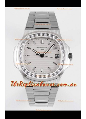 Patek Philippe Nautilus 5711/1A White Dial 1:1 Mirror Swiss Replica Watch in 904L Steel 