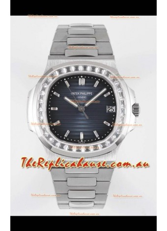 Patek Philippe Nautilus 5711/1A Blue Dial 1:1 Mirror Swiss Replica Watch in 904L Steel 