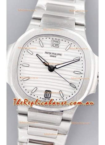 Patek Philippe Nautilus 7118/1A White Dial 1:1 Mirror Swiss Replica Watch in 904L Steel 