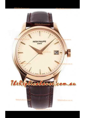 Patek Philippe #Ref 5227R in White Dial 1:1 904L Rose Gold Casing 904L Steel Swiss Watch  