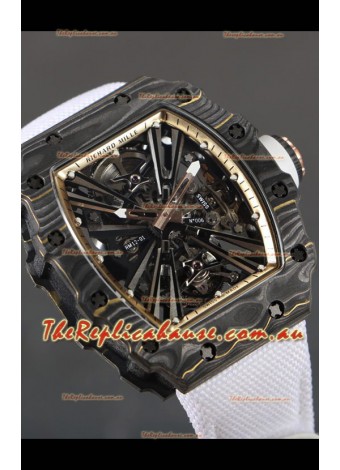 Richard Mille RM12-01 Carbon Fiber Case Genuine Tourbillon Movement 1:1 Mirror Replica Watch